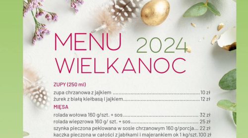 Stylowa bieruń menu